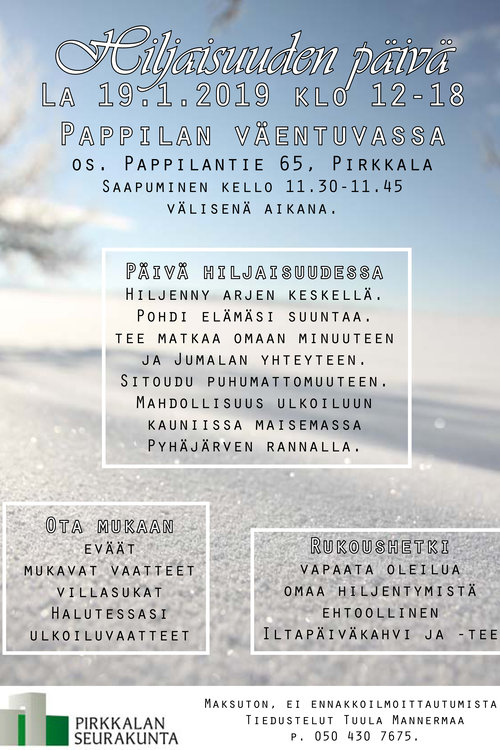 Hiljaisuuden päivä Hiljaisuuden päivä