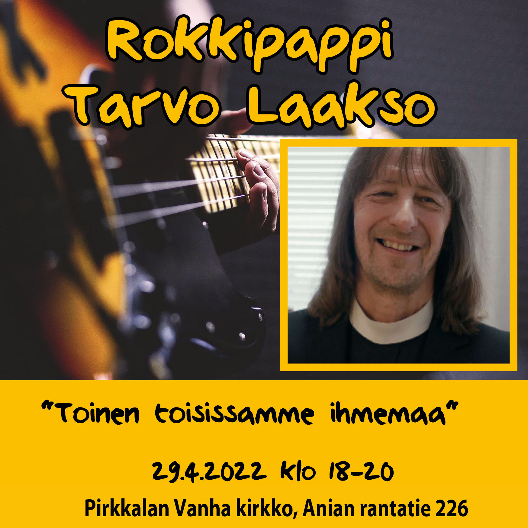 Tarvo Laakso ja kitara.