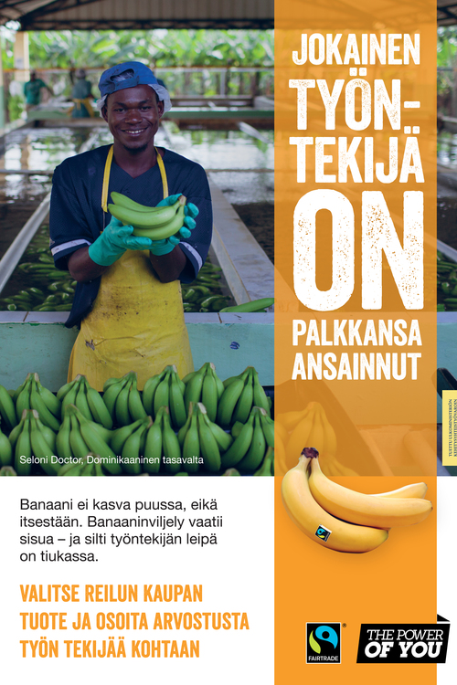 Reilun kaupan banaani.